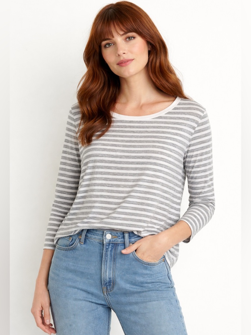 COS Striped Long Sleeve Tee 100% Cotton